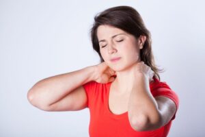 Mulher com dor neuropática